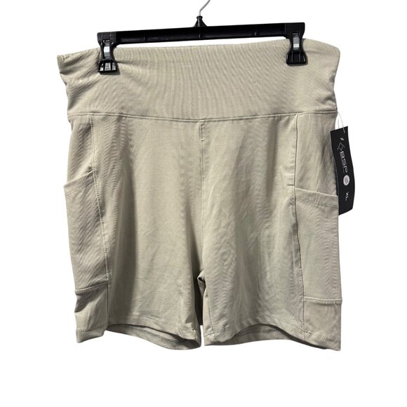 BSP Womens High-Waisted Athletic Shorts Sz XL Light Green shorts. NWT - Picture 2 of 12
